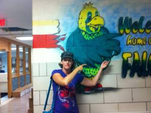 Find a falcon. Check.