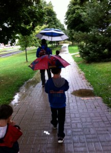 We're going to walk in the rain and you're going to like it.