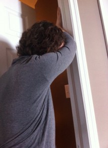 4YO left the bathroom light on.