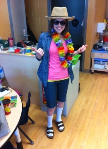 The socks really tie the whole outfit together