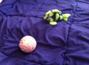 Careful, that's official Blue Jays memorabilia 