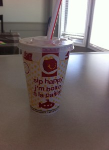 Tastes like happy, but wit an aftertaste of regret.