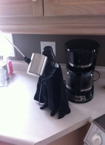 We even take our coffee the same - black, of course.