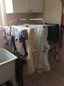 Please note the careful placement and spacing to maximize drying.