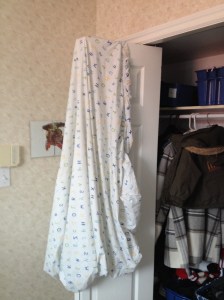 Missed a day? Look for alternate drying arrangements. Again.